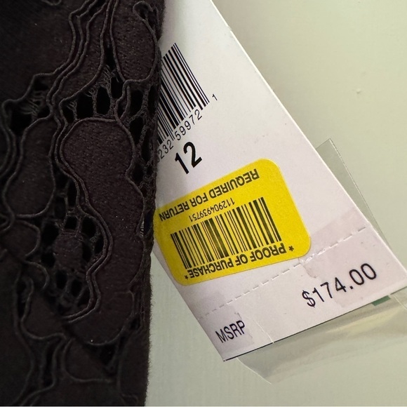 Lauren Ralph Lauren Black Lace Collared Dress - Picture 6 of 13